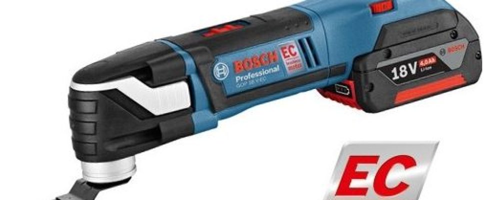 test outillage du découpeur ponceur GOP18V-EC Bosch Professional