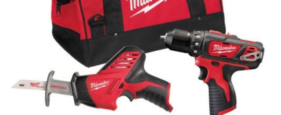 Pack d'outils milwaukee : perceuse, visseuse et scie sabre