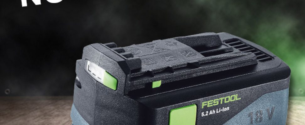 la nouvelle batterie festool 18 v 5,2 ah