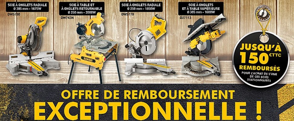 Offre remboursement Dewalt