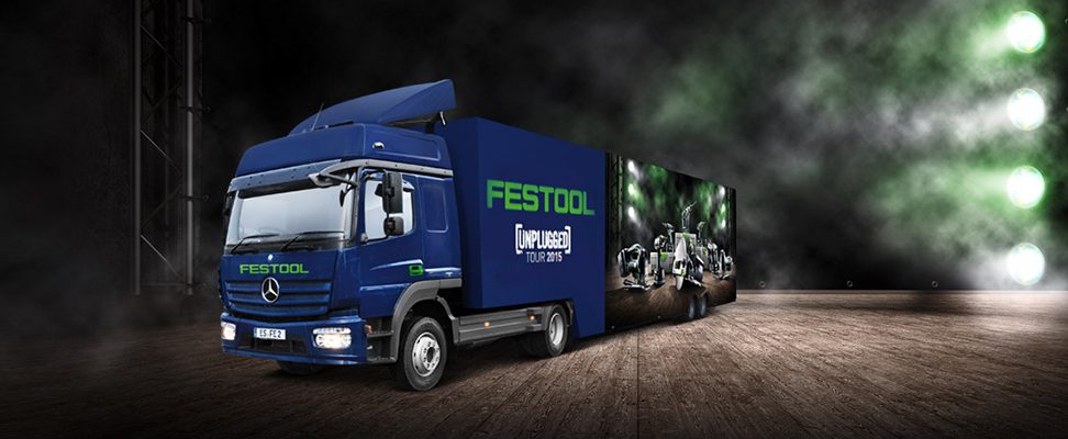 camion de démonstration festool Roadshow 2015