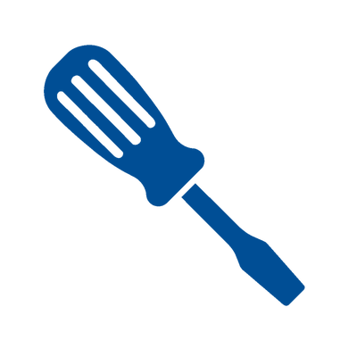 Tournevis plat pour vis à fente