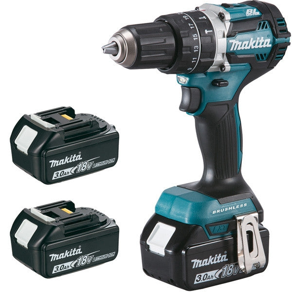 Perceuse à percussion 18v lxt 3x3 ah en makpac dhp484rf3j makita