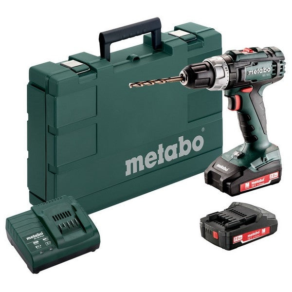 Perceuse visseuse 50nm 18v 2.0ah bs18l 602321500 metabo