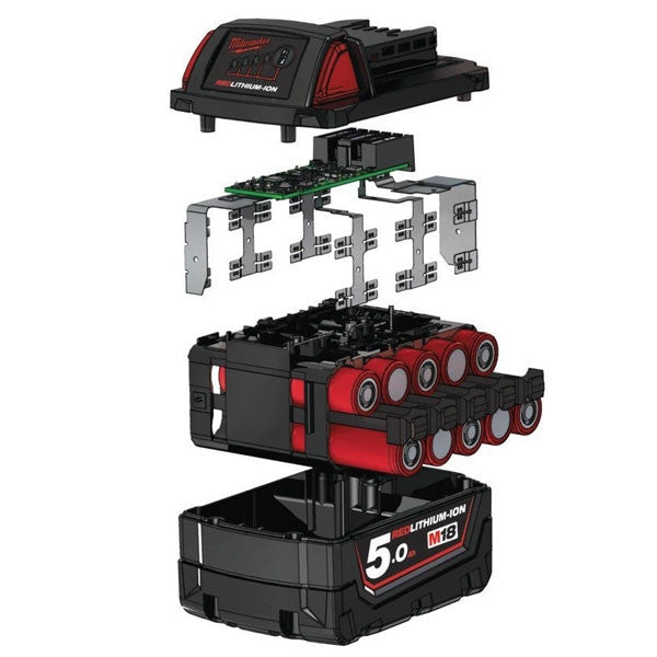 Pack m18 nrg-503 18v 3x5.0ah redlithium-ion 4933451423 milwaukee