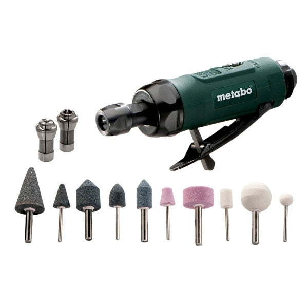Meuleuse droite à air comprimé ø6mm dg25 set 604116500 metabo