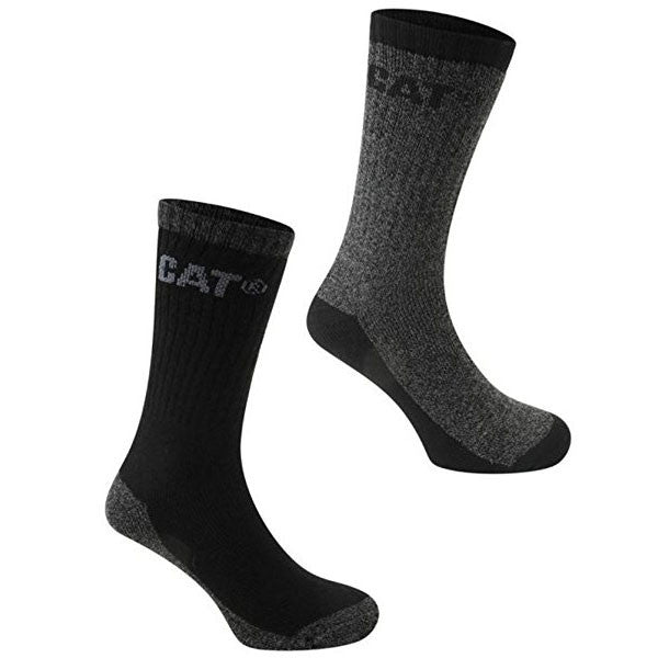Paires de chaussettes hiver noir/gris c723 thermo caterpillar