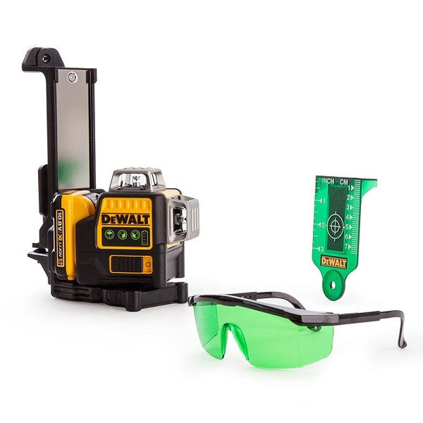 Laser auto 3 plans multilignes vert li-ion 12v xr 1x2 ah dce089d1g dewalt