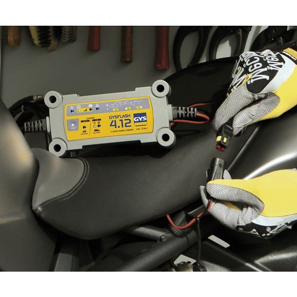 Chargeur de batteries plomb 12v gysflash 4.12 029422 gys