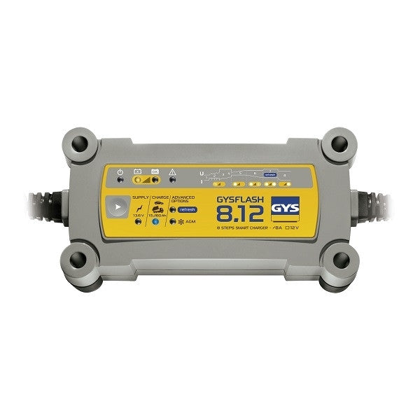 Chargeur de batteries plomb 12v gysflash 8.12 029385 gys