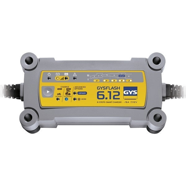Chargeur de batteries plomb 12v gysflash 6.12 029378 gys