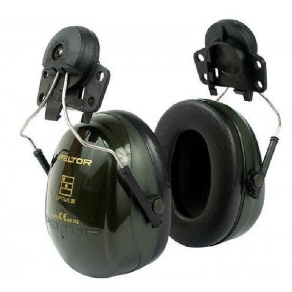 Coquilles anti-bruit vertes pour casque peltor optime ii h520p3 3m