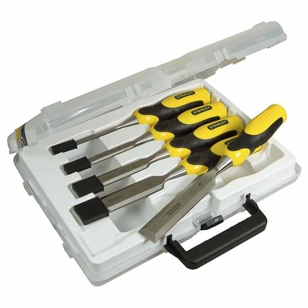 Coffret 5 ciseaux à bois manche bi-matière 2-16-888 stanley