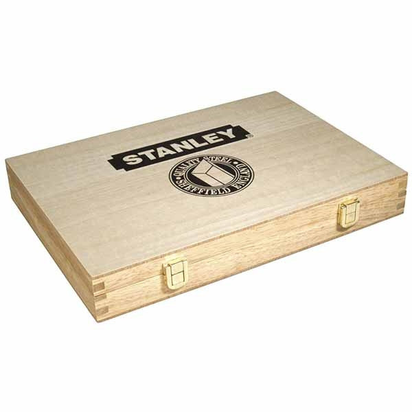 Coffret 5 ciseaux à bois manche en bois 2-16-217 stanley