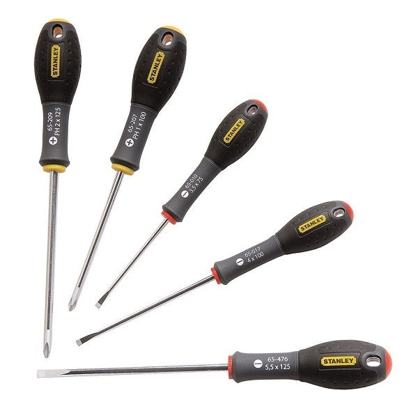 Jeu de 5 tournevis fatmax plats + phillips 0-65-440 stanley