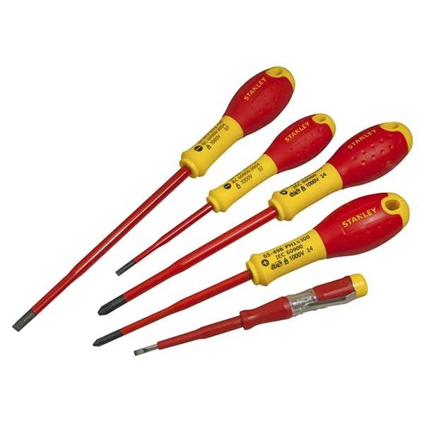 Jeu de 5 tournevis d'électricien isolés 1000v fatmax xtht0-62692 stanley