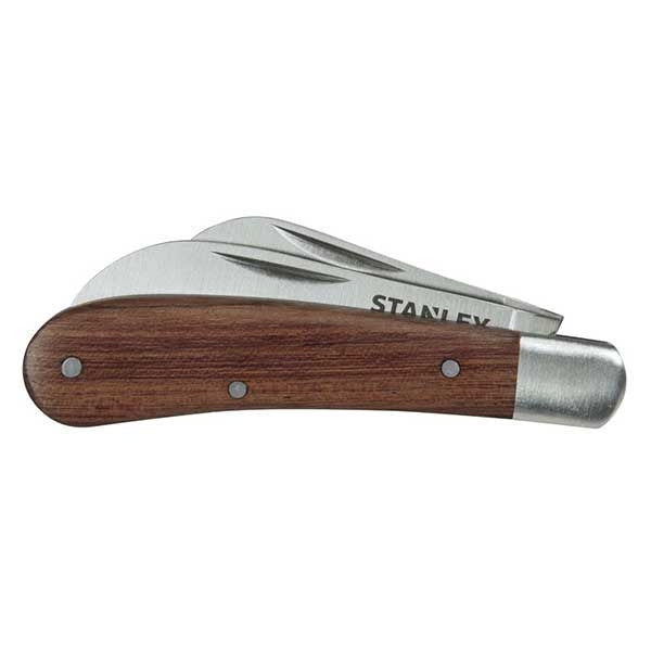 Couteau d'électricien à 2 lames manche bois stht0-62687 stanley