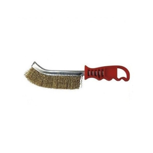 Brosse manche plastique fil acier laitonné 0.30 740.216 leman