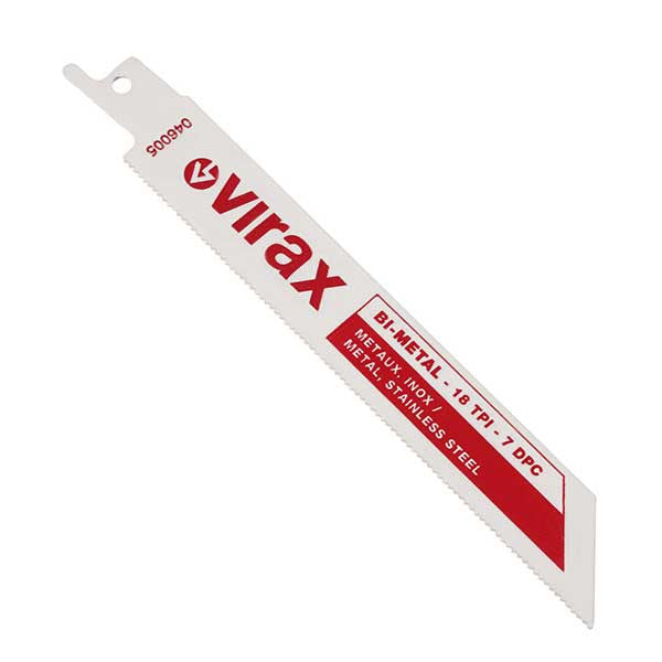 Pochettes de 5 lames hss bi-métal 046010 virax