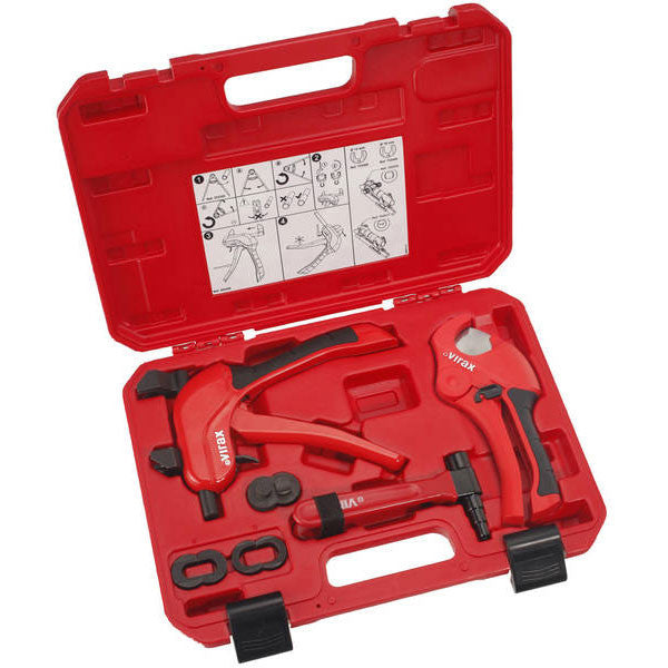 Coffret sertisseuse + pince à extension + coupe-tube 253361 virax