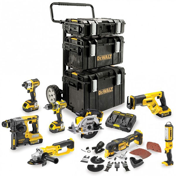 Pack 8 outils xr li-ion 18v 5ah dck853p4 dewalt