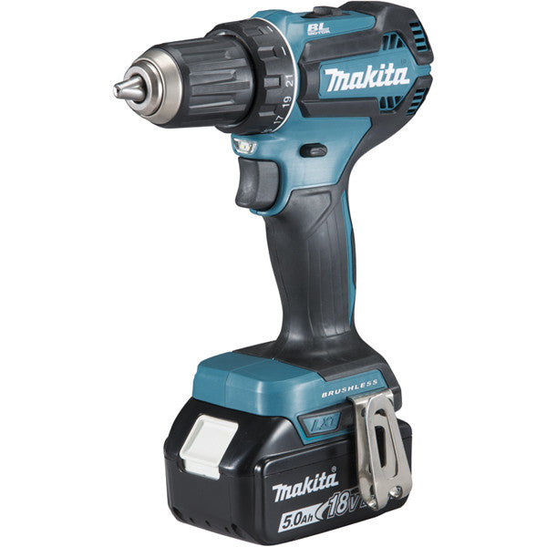 Perceuse visseuse 18v lxt 2x5 ah en makpac ddf485rtj makita