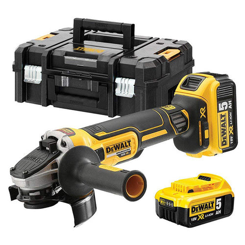 Meuleuse d'angle 18v xr ø125 mm 2x5 ah dcg405p2 dewalt
