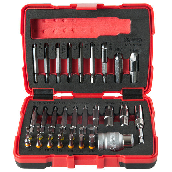 Embouts d'extraction pour vis 6 pans et torx 1/4", 34 150.7060 ks tools