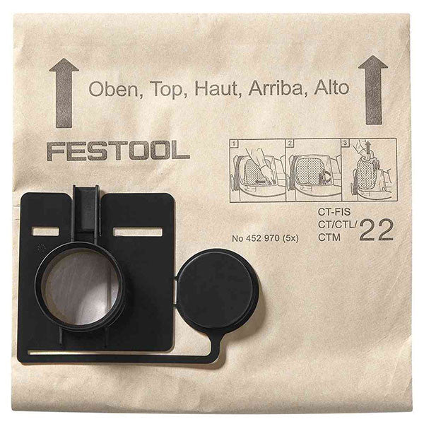 Sacs filtres fis-ct 55/5 452973 festool