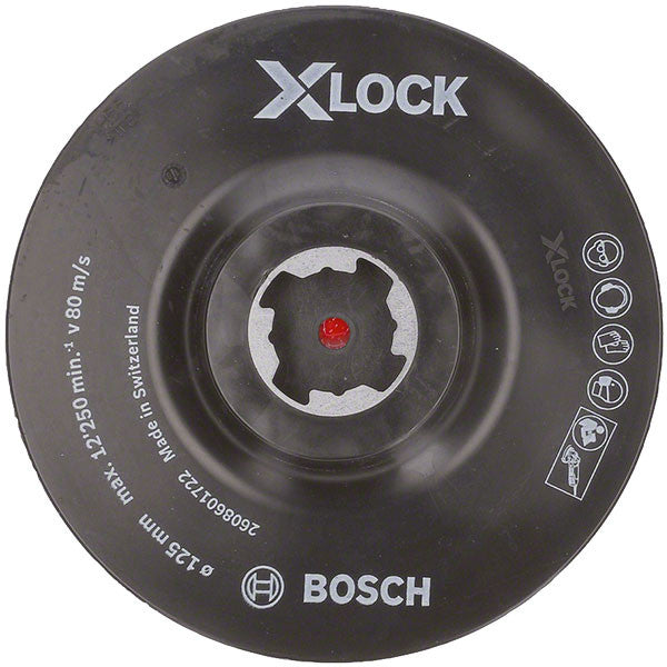 Plateau de ponçage x-lock auto-agrippant 125mm 2608601722 bosch