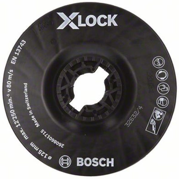 Plateau de ponçage moyen x-lock 125mm 2608601715 bosch