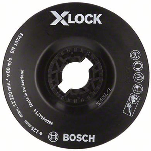 Plateau de ponçage souple x-lock 125mm 2608601714 bosch
