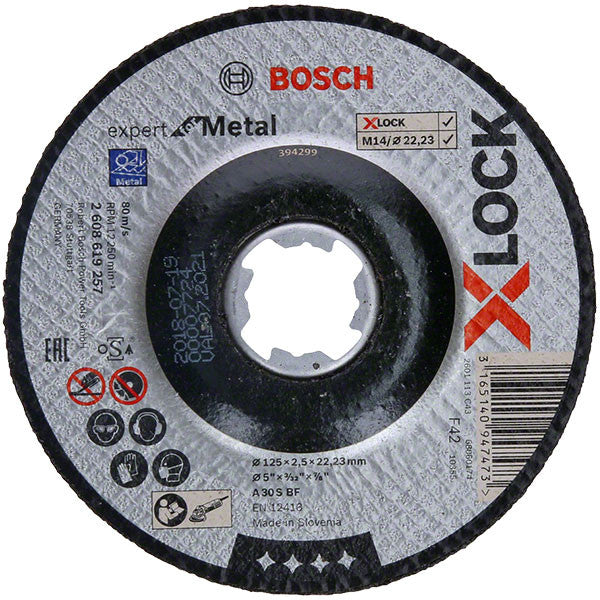 Disque à tronçonner déporté x-lock expert for metal bosch