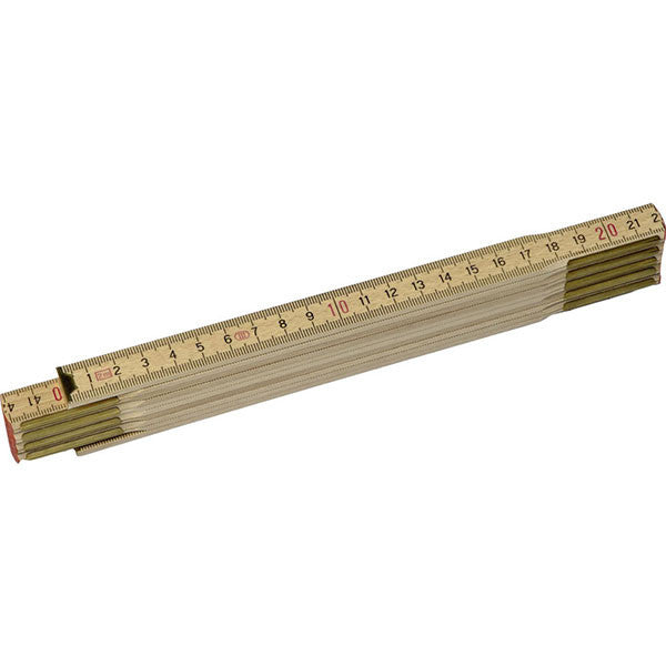 Mètre pliant de menuisier 2mx15mm bois naturel 0-35-455 stanley