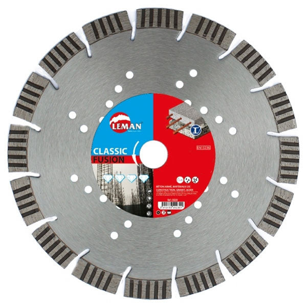 Disque diamant béton armé ø125mm classic fusion 55125 leman