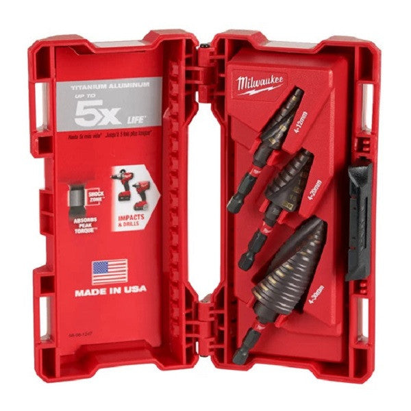 Coffret de 3 forets étagés 48899266 milwaukee