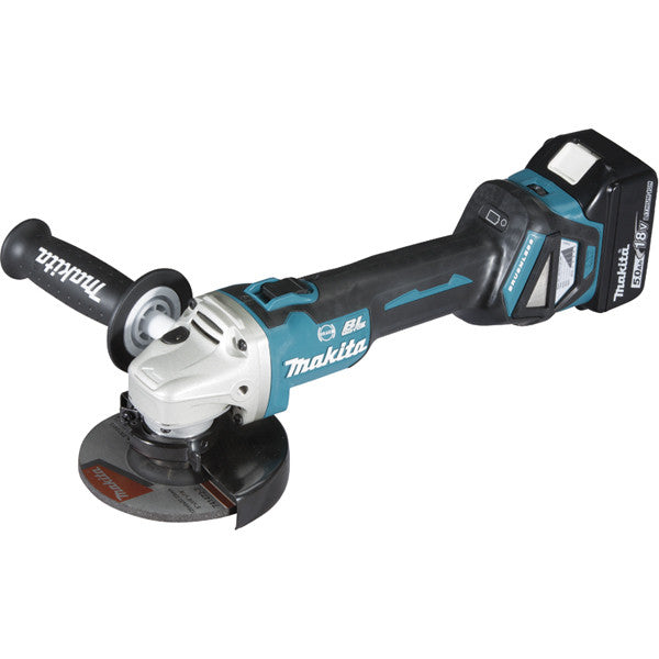 Meuleuse d'angle 18v lxt ø125 mm 2x5 ah en makpac dga513rtj makita
