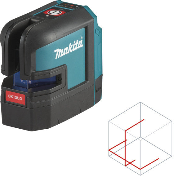 Laser croix rouge 12v cxt portée de 25 m solo sk105dz makita