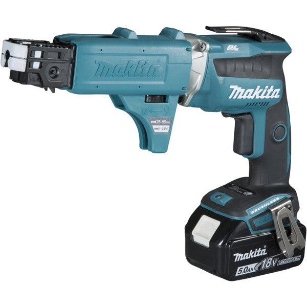 Visseuse à placo + chargeur 18v 5ah dfs452tjx2 makita