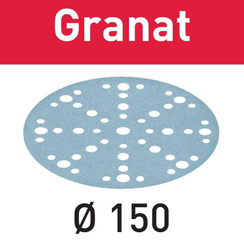 Pack 50 ou 100 abrasifs granat stf d150/48