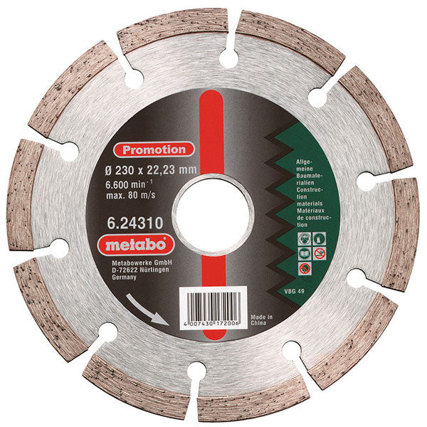 Disque a tronconner diamant pro univ 230 mm 624310000 metabo
