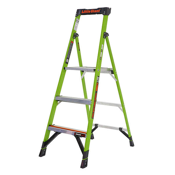 Escabeau en fibre de verre 3 marches mightylite 15365 little giant