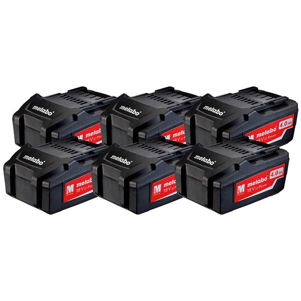 Pack 6 batteries li-power 18v 4.0ah- 625151000