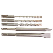 Set 3 forets béton + 2 burins sds-plus 4932430002 milwaukee