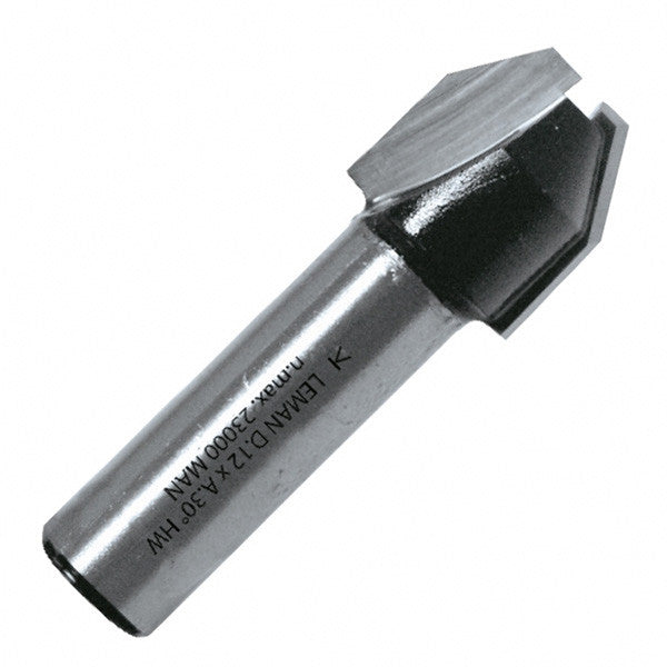 Fraise d'affleureuse combinée ø12mm 45° queue ø8mm 4658.745.00 leman