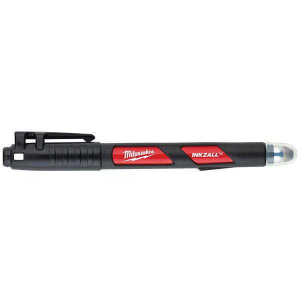 Marqueur inkzall noir pointe fine avec stylet 48223101 milwaukee