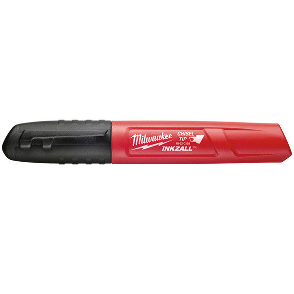 Marqueur inkzall noir pointe biseautée 48223103 milwaukee