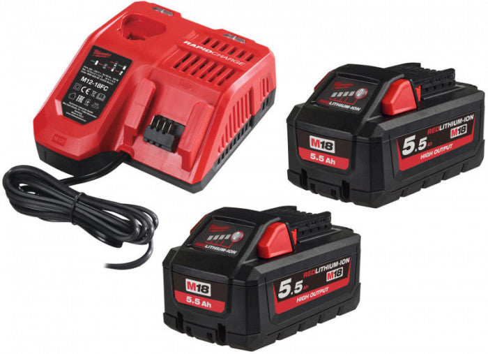 Pack m18 hnrg-552 2x18v 5.5ah high output 4933464713 milwaukee