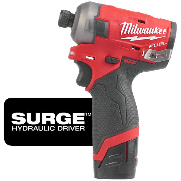 Visseuse à chocs 12v 2ah m12 fuel surge fqid-202x 4933464973 milwaukee