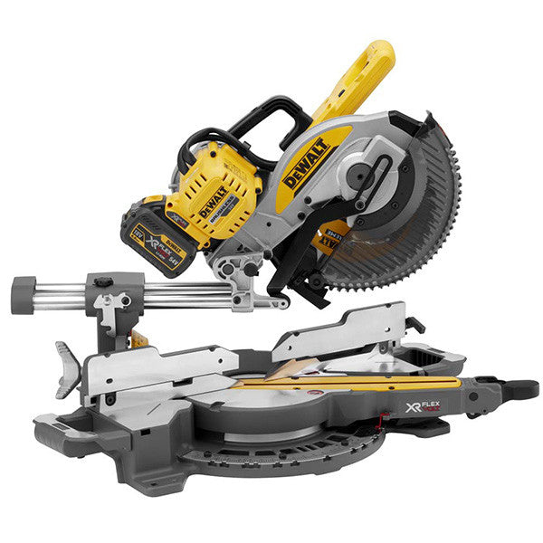 Scie à onglet radiale 54v xr flexvolt ø250 mm 2x3 ah dcs727t2 dewalt